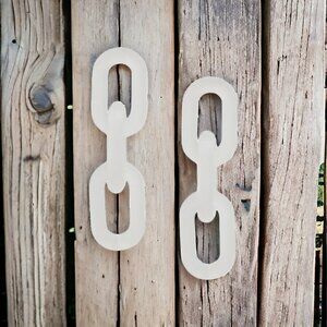 INC Frosted Link Drop Earrings